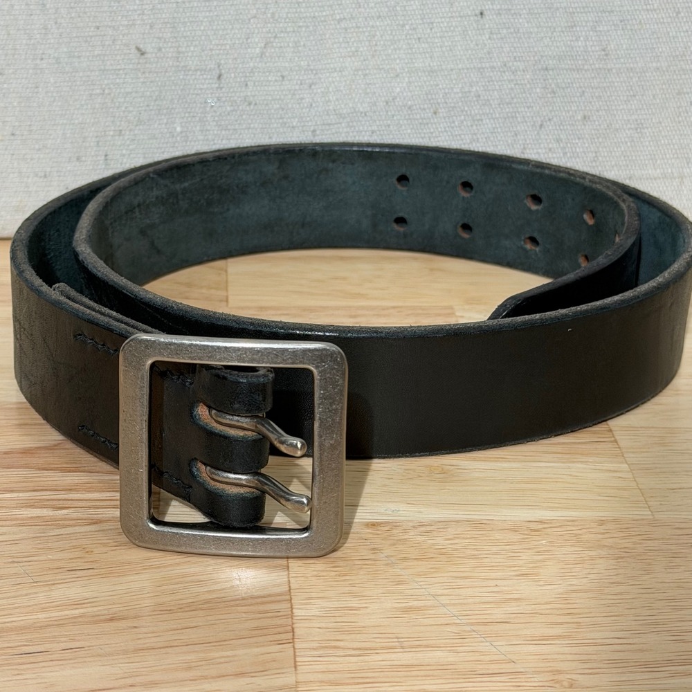 Ewing Dry Goods Belt Men Black EDG x SOP Minimalist Leather Buckle